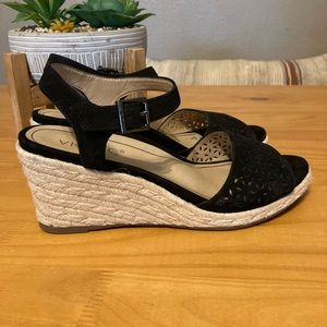 Vionic wedge espadrille heel womens size 8